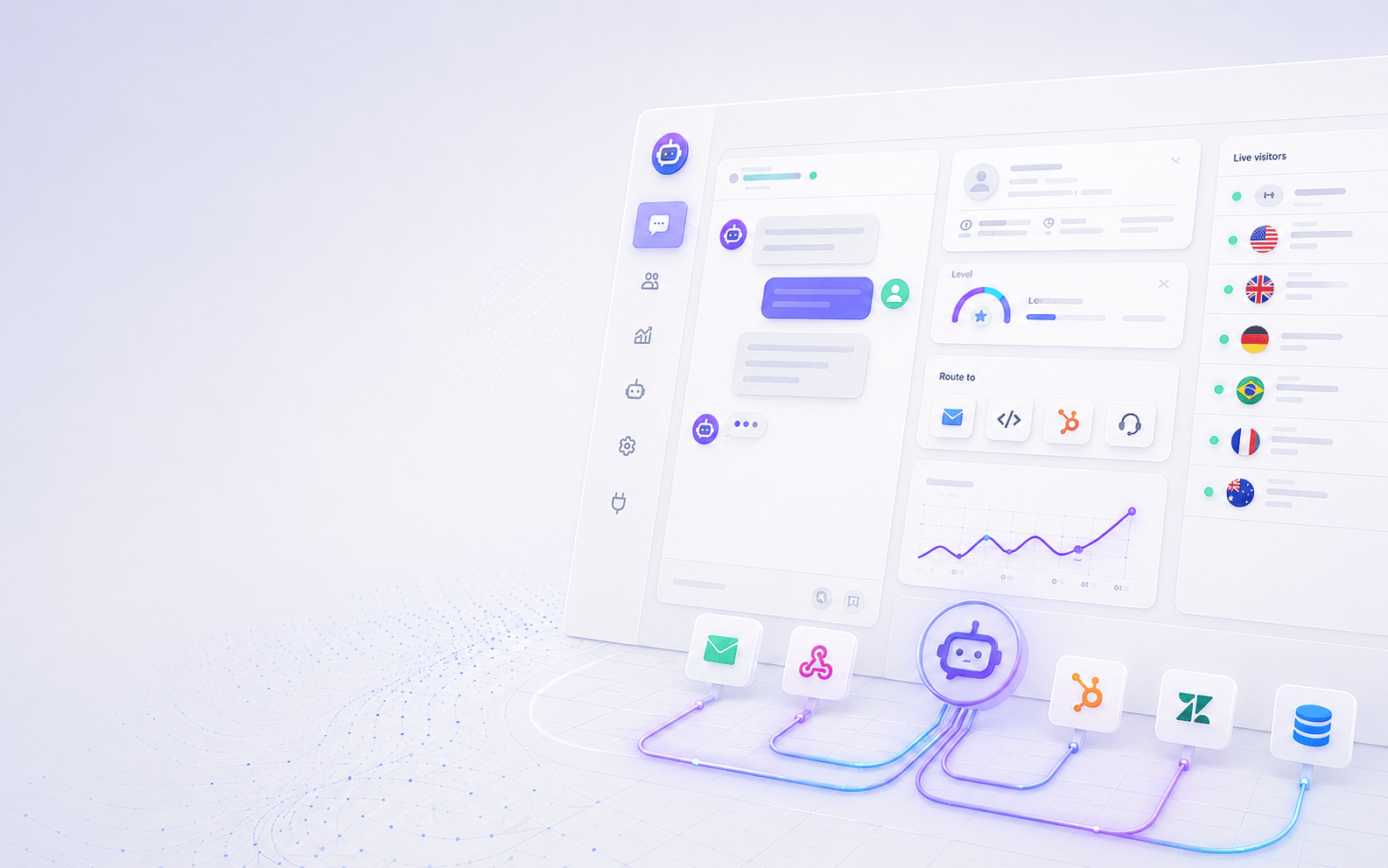 Sales and support agents ready for live traffic
