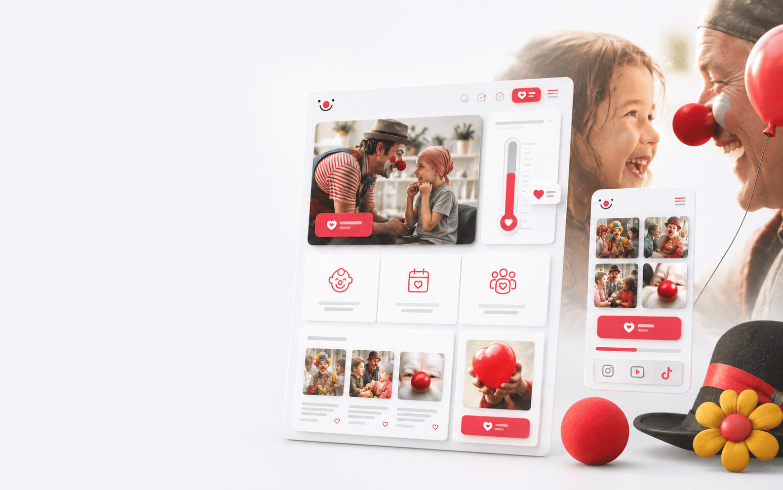 Fundraising campaign site for Danske Hospitalsklovne
