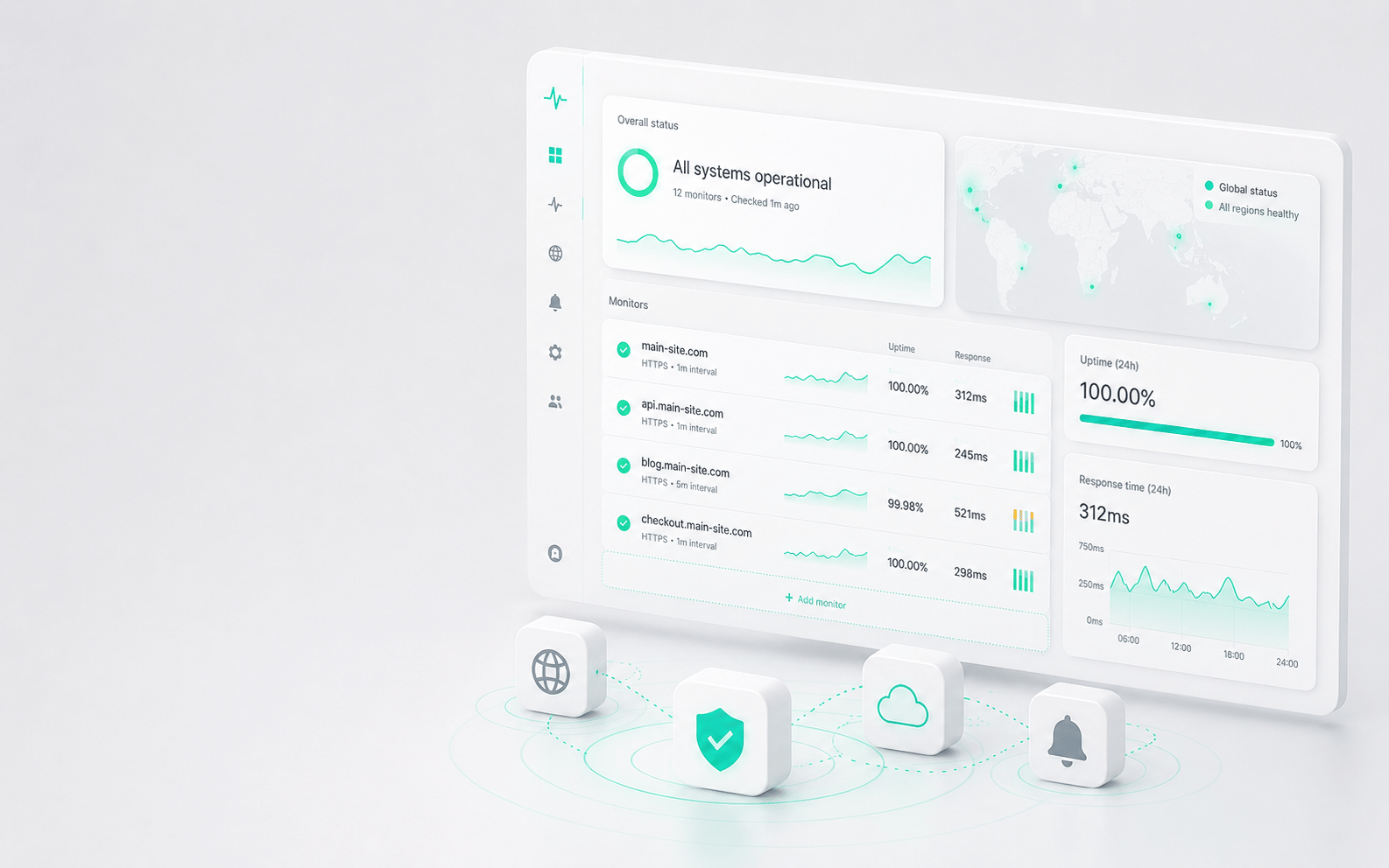 Website health monitoring for small teams