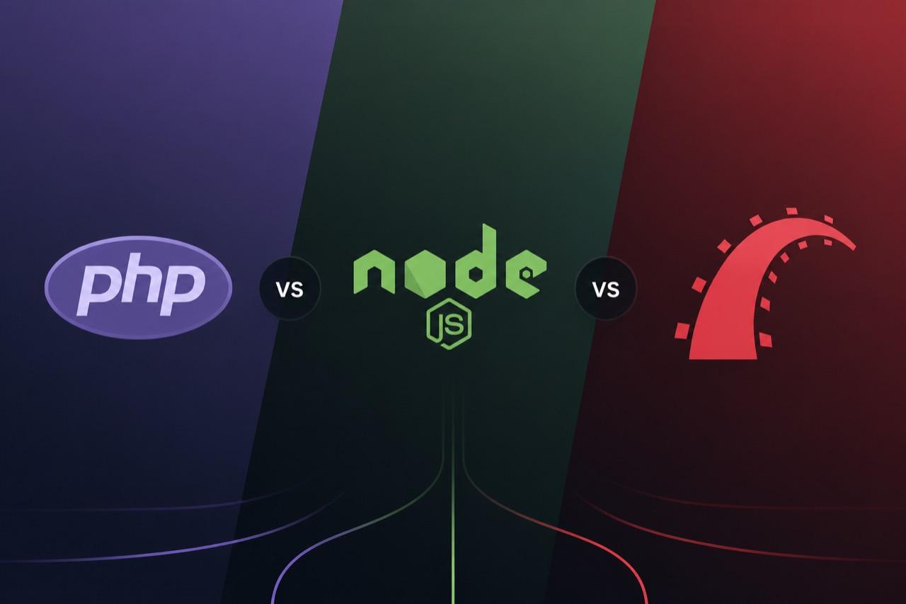PHP vs Node vs Rails for modern product teams