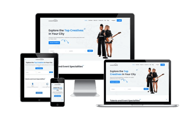 Event Cloud responsive product mockup